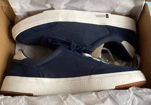 NUEVO EN CAJA ZAPATO KIZIK PRAGA AZUL ANOCHECER MANOS LIBRES EE. UU. HOMBRES 15 MUJERES 16,5 ESPUMA DE CONEJO™ - Imagen 1 de 10