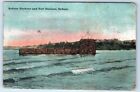 Sydney Harbour and Fort Denison SYDNEY Australia 1908 Postcard