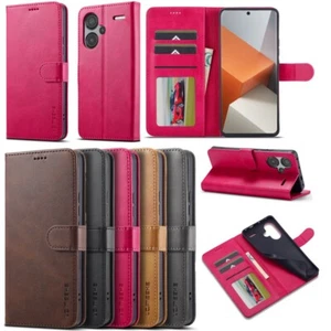 Fashion Flip PU Leather Card Wallet Phone Case For Redmi Note 13 Pro Plus 12 11 - Picture 1 of 64