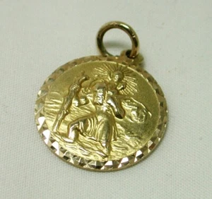 9ct St. Christopher Charm or Pendant Vintage 1960's - 22510 - Picture 1 of 4