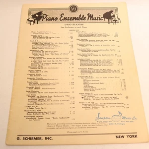 Clementi 2nd Piano Parts to 6 Sontaninas Op 36 Book I No 1 in C 1891 G Schirmer - Picture 1 of 6