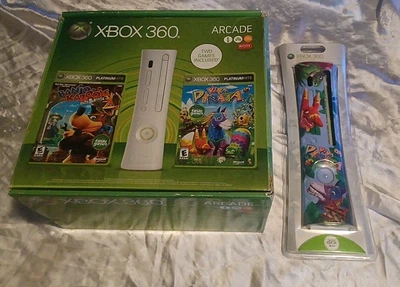 Original Microsoft Xbox 360 Arcade system -BOX & NEW VIVA PINATA FACEPLATE ONLY- - Image 1 of 4