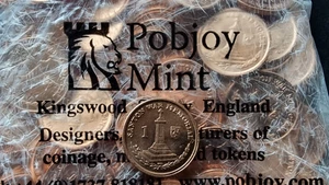 2014 OIM Manx One Penny "Santon War" 100x en bolsa Pobjoy sellada - Imagen 1 de 7
