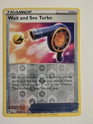 Wait and See Turbo 158/189 Swsh10: Astral Radiance Reverse Holo - Image 1 of 4