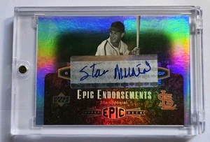 2006 Upper Deck Epic Endorsements Stan Musial Rainbow Foil Auto 14/15 Cardinals - Picture 1 of 2