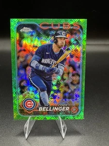 2024 Topps Chrome Logofractor Edition - Green Refractor #232 Cody Bellinger /99 - Picture 1 of 3