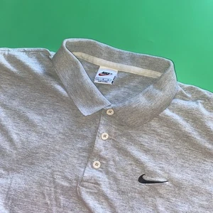 Polo golf Nike uomo grande grigia manica corta - Foto 1 di 6