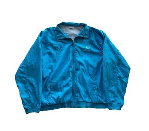 Vintage Sergio Tacchini Jacket Mens 56 Full Zip Windbreaker Track Coat VTG 80s - Picture 1 of 11