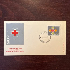 YUGOSLAVIA FDC COVER 1966 YEAR RED CROSS HEALTH MEDICINE STAMPS - Picture 1 of 1