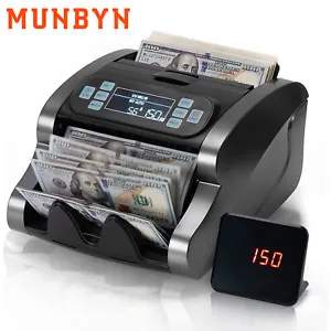 Money Counter Automatic Cash Currency Machine UV IR MG Counterfeit Bill Detector - Picture 1 of 9
