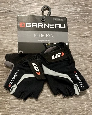 Louis Garneau Mens Size XS Biogel RX-V Cycling Gloves Size XS Black NEW! - Image 1 of 4