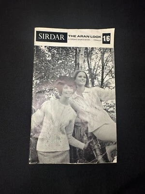 Vintage Ladies’ Aran Sweaters Pattern Book | Sirdar The Aran Look | Original - Image 1 of 4