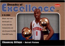 2007-08 Fleer Decades of Excellence Glossy Basketball Card #14 Chauncey Billups