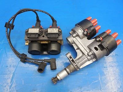Porsche 964 & 993 OEM Bosch Dual Distributor & Dual Ignition Coils Complete  - Image 1 of 4