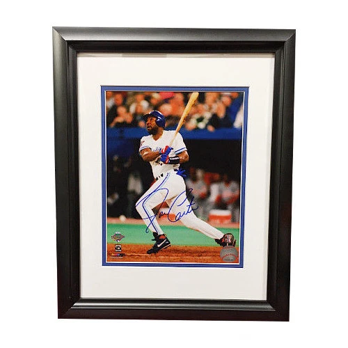 Joe Carter Firmado Toronto Blue Jays 1993 Serie Mundial 16X20 Foto Enmarcada FP Holo Foto 1 de 1