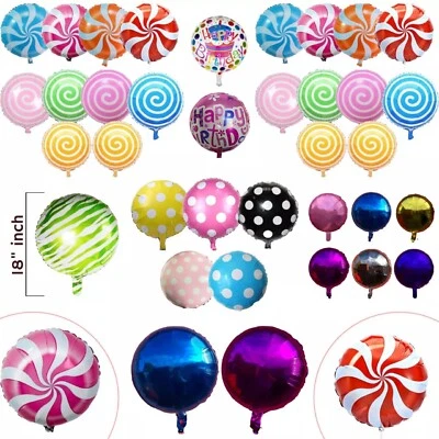 18" Round Foil Balloons Baby Shower Birthday Theme Party DECOR FOIL BALONS UK  - Image 1 of 4