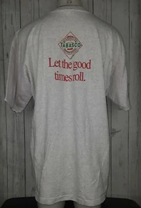 Vintage Vintage Tabasco Hot Sauce Graphic Shirt Gr. XXL grau rot Herren Einzelnaht - Bild 1 von 6