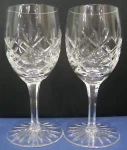 2x Thomas Webb Crystal WET58 Wine Claret Glasses - Signed On Bases - Picture 1 of 19