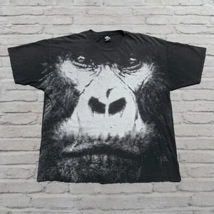 Vintage Y2K Supra Gorilla AOP Skate Shirt Chad Muska Erik Ellington Skateboard - Picture 1 of 12