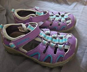 Merrell Hydro H2O Hiker Sandals- purple,teal,gray- kids size 11m- Used - Picture 1 of 3