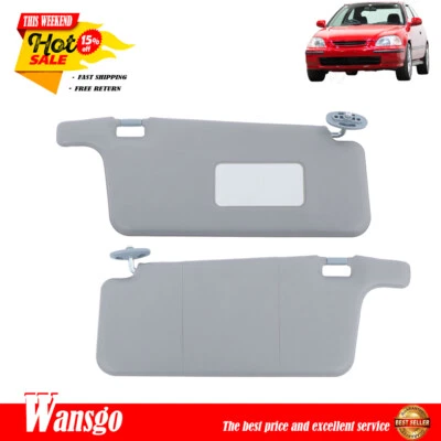 Parasoles para conductor izquierdo y pasajero derecho nuevos para Honda Civic 1996 1997 1998-2001 Foto 1 de 4