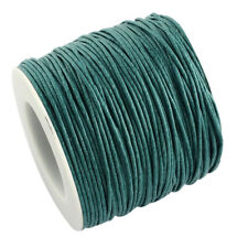 100yds/Roll Waxed Cotton Threads Round Beading Cords Strings Spool Tiny 1mm DIA