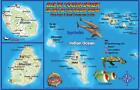 Indian Ocean Islands Dive Map & Coral Reef Creatures Guide Franko Maps Fish Card