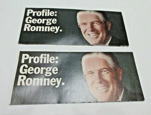 1968 GEORGE ROMNEY President POLITICAL Poster BROCHURE MI Governor DETROIT  - Picture 1 of 5
