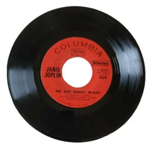 Janis Joplin - Me and Bobby McGee / Half Moon - Tested Vinyl 45 Rock Record - Picture 1 of 4