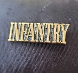 Infantería Veterano Marina (1-1/4") Naval Militar Sombrero Chaleco Cuello Corbata Solapa Prendedor Insignia - Imagen 1 de 2