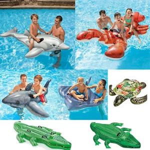 Inflatable Ride On Swimming Pool Beach Toy Float Rider Lilo - Picture 1 of 22