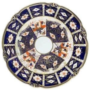 An antique porcelain hand-painted Royal Crown Derby Imari Cake Platter C.1932 - Picture 1 of 5