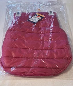 New Top Paw Dog Puffer Jacket Medium Pink Quilted Fleece Polyester Pet Apparel - Picture 1 of 4