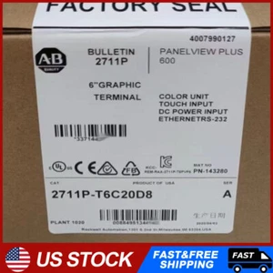 Allen-Bradley 2711P-T6C20D8 /A PanelView Plus 600 Graphic Terminal 2711PT6C20D8 - Picture 1 of 7