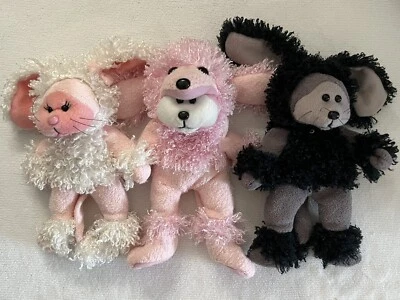 Beanie Kids Plush - Fifi Dog Lindy-Loo Puppy Bone-Apart - Poodle Dog Bear Set 3 - image 1 of 4