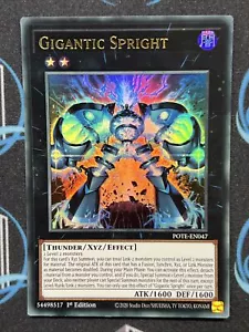 Yugioh Gigantic Spright POTE-EN047 Ultra Rare 1st ED NM - Picture 1 of 1