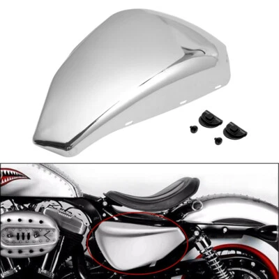 Chrome Left Side Battery Cover for 2004-2013 Harley Sportster 1200 Iron 883 - Image 1 of 4