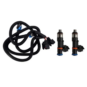 2X Fuel Injectors w/ Harness Fit For Polaris Ranger XP 800 Ranger Crew 800 - Picture 1 of 11