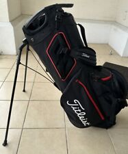 Titleist Hybrid 14 Stand Golf Bag - Black/Black/Red (TB21SX14-006)