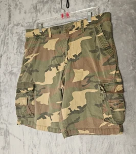 Beverly Hills Polo Club Cargo Shorts Mens 38x11 Camo Ripstop Stretch - Picture 1 of 9