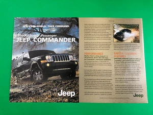 2006 JEEP COMMANDER ORIGINAL VINTAGE PRINT AD ADVERTISEMENT 2 PAGE - Picture 1 of 1