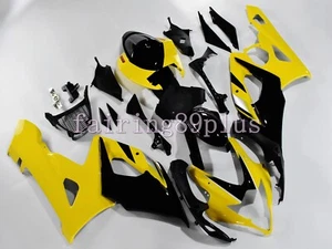 Yellow Black ABS Injection Bodywork Fairing Kit Fit for 2005 2006 GSXR1000 - Picture 1 of 6