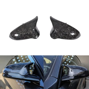 Forged Dry Carbon Fiber Mirror Cover Cap Add-on For 2015-2019 BMW M3 F80 M4 F82 - Foto 1 di 7