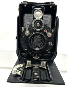 Antique VOIGTLANDER VAG Folding Camera VOIGTAR 10.5CM 6.3 Lens EMBEZET Shutter - Picture 1 of 10