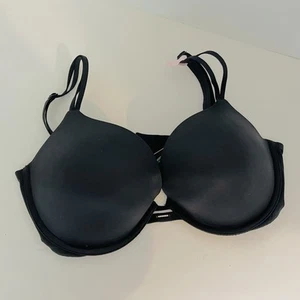 36DD Victoria’s Secret Very Sexy Black Pushup Bra Bling - Picture 1 of 7