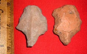 (2) Bonitos artefactos africanos antiguos Aterian Early Man Points (30K - 100K+ años) - Imagen 1 de 5