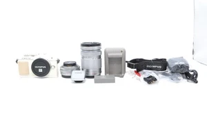 Olympus PEN E-PL7 16MP Mirrorless Camera w/ 2 Lenses Kit Micro Four Thirds works - Picture 1 of 13