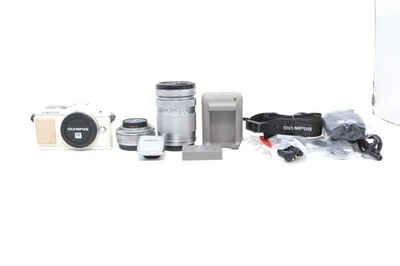 Olympus PEN E-PL7 16MP Mirrorless Camera w/ 2 Lenses Kit Micro Four Thirds works - Image 1 of 4