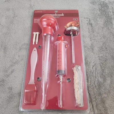 15pc Turkey Roasting Set - Brush Injector Baster Thermometer, Lacers Good Cook - Image 1 of 4