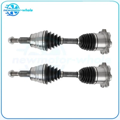 2x Front CV Axles For 2015-2019 GMC Sierra Chevrolet Silverado 2500 3500 HD - Image 1 of 4